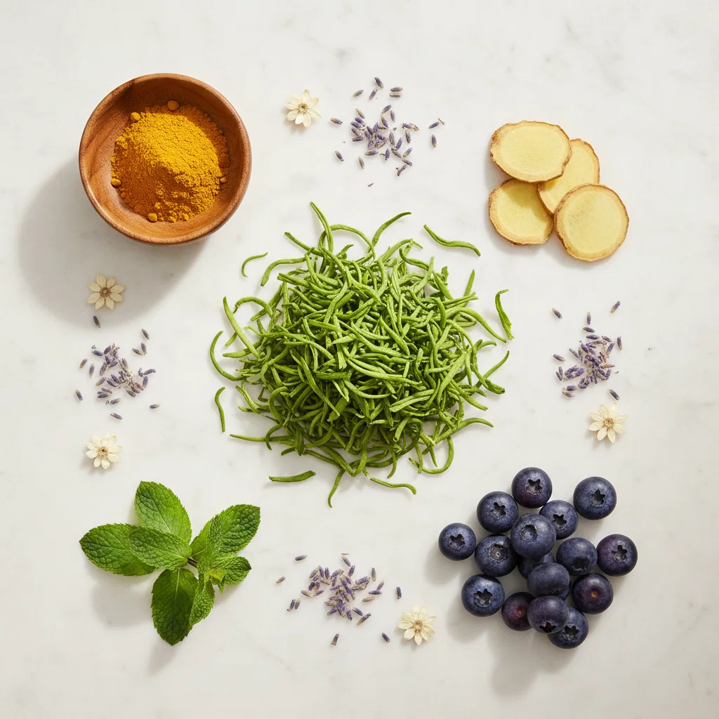 Plantaardige ingrediënten voor een supplement voor stofwisseling